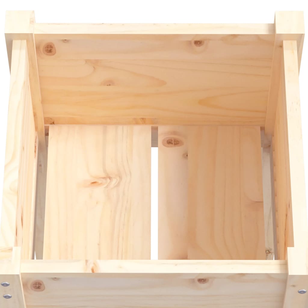 Plantenbakken 2 st 50x50x70 cm massief grenenhout is nu te koop bij PeponiXL, paradijselijk wonen!