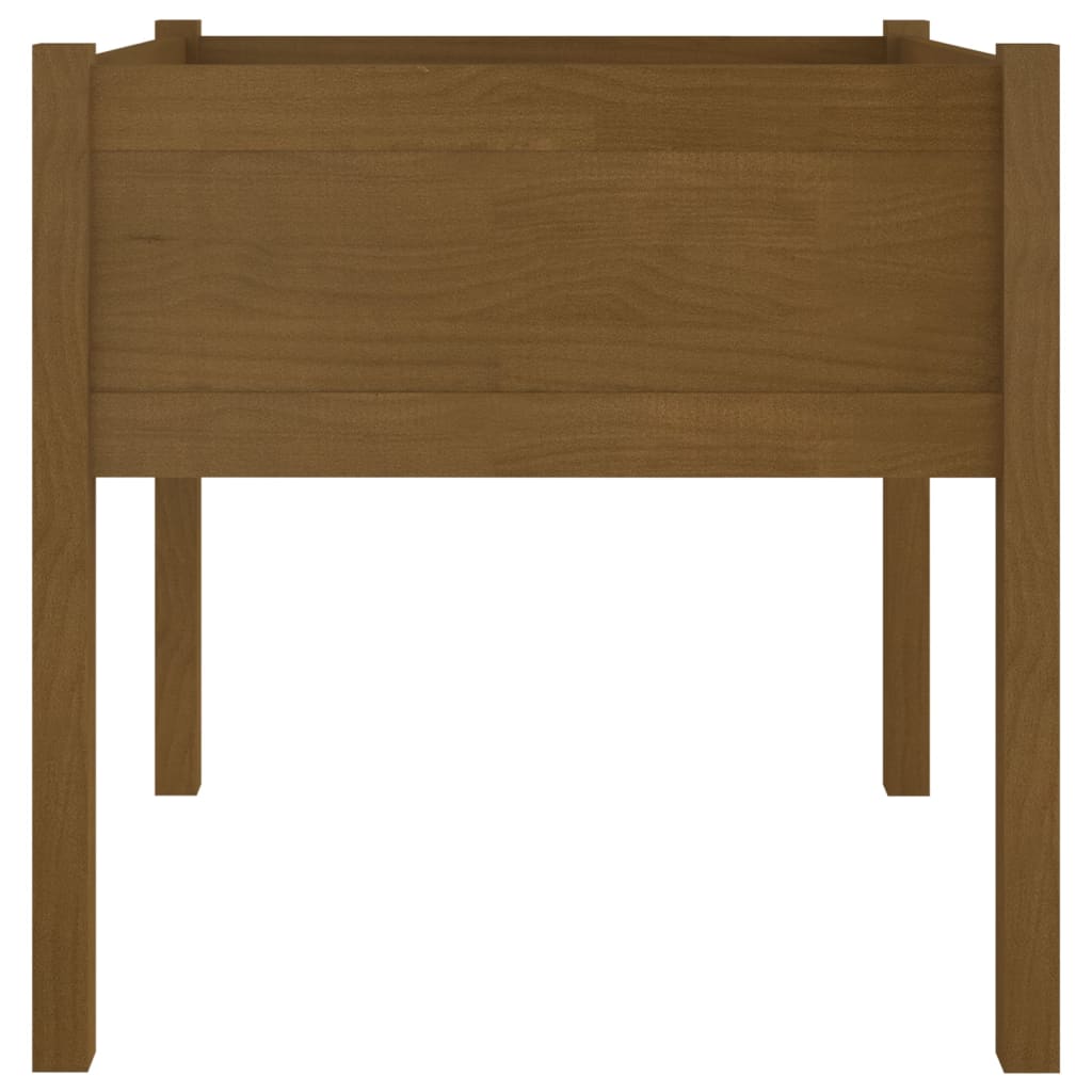 Plantenbakken 2 st 70x70x70 cm massief grenenhout honingbruin is nu te koop bij PeponiXL, paradijselijk wonen!