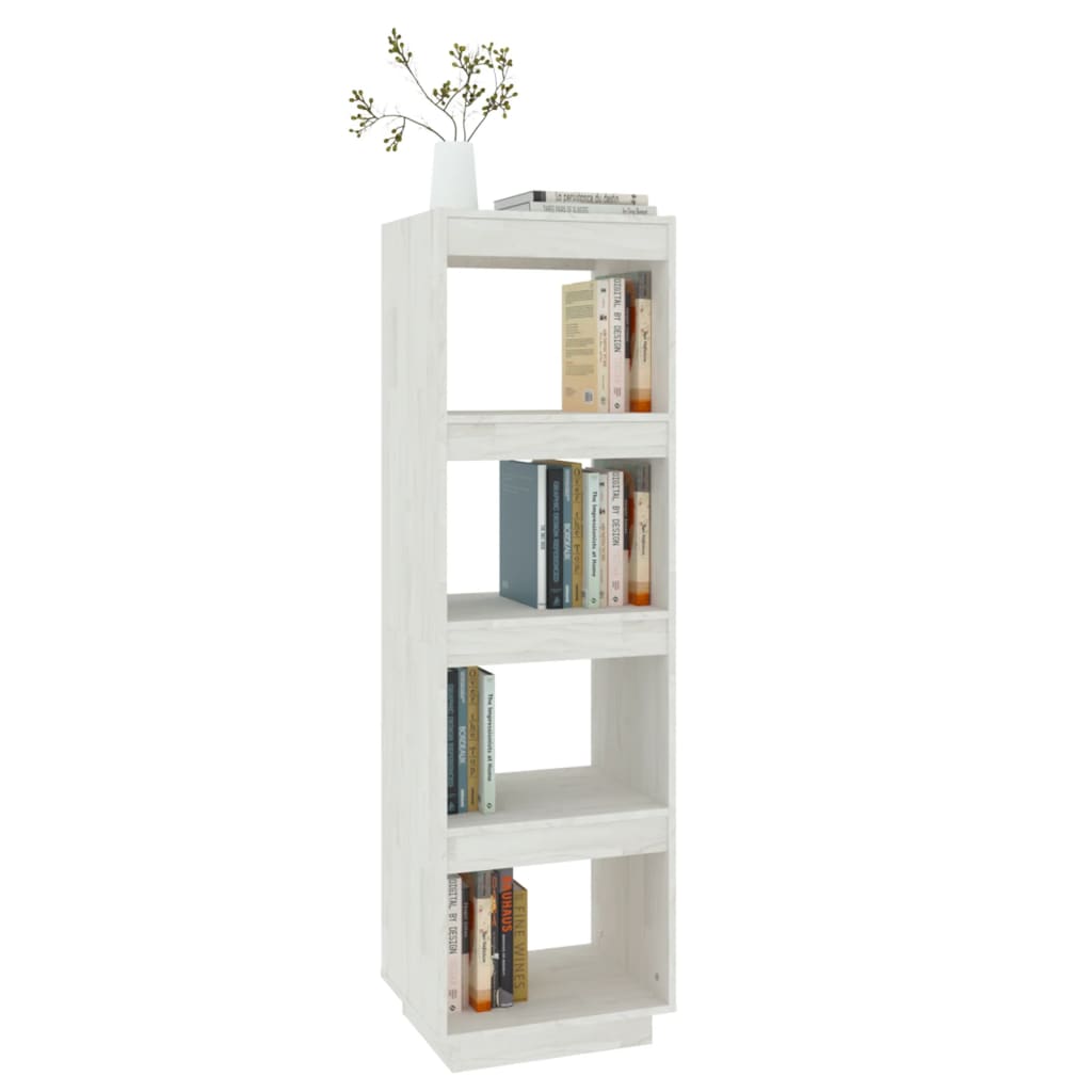 Boekenkast/kamerscherm 40x35x135 cm massief grenenhout wit is nu te koop bij PeponiXL, paradijselijk wonen!