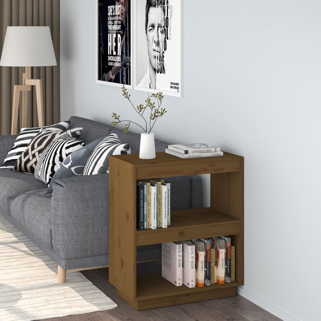 Boekenkast 60x35x71 cm massief grenenhout honingbruin is nu te koop bij PeponiXL, paradijselijk wonen!