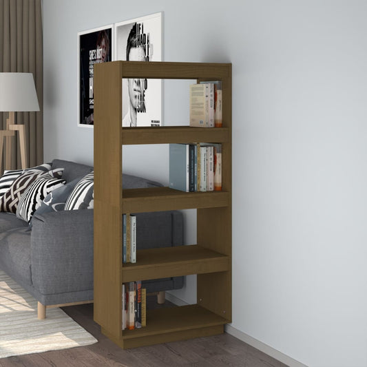 Boekenkast/kamerscherm massief grenenhout honingbruin is nu te koop bij PeponiXL, paradijselijk wonen!