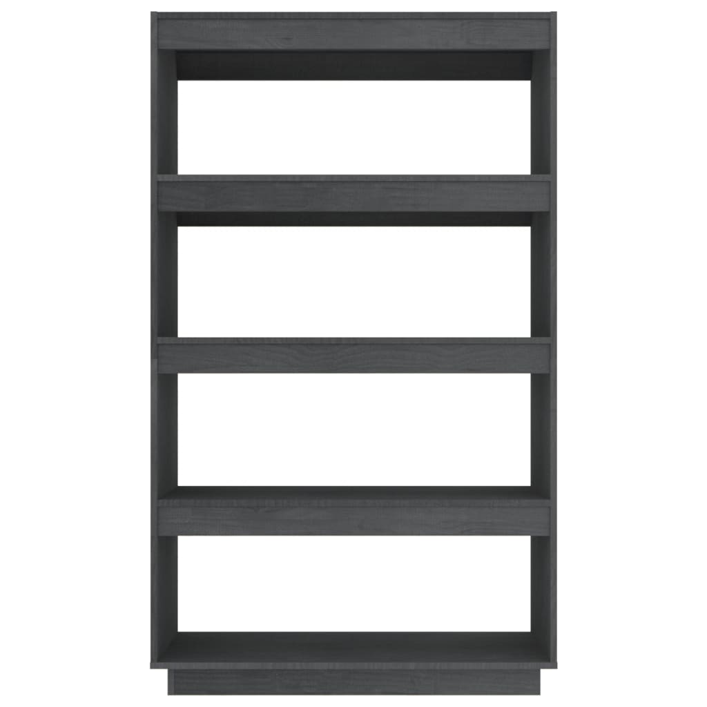 Boekenkast/kamerscherm 80x35x135 cm massief grenenhout grijs is nu te koop bij PeponiXL, paradijselijk wonen!
