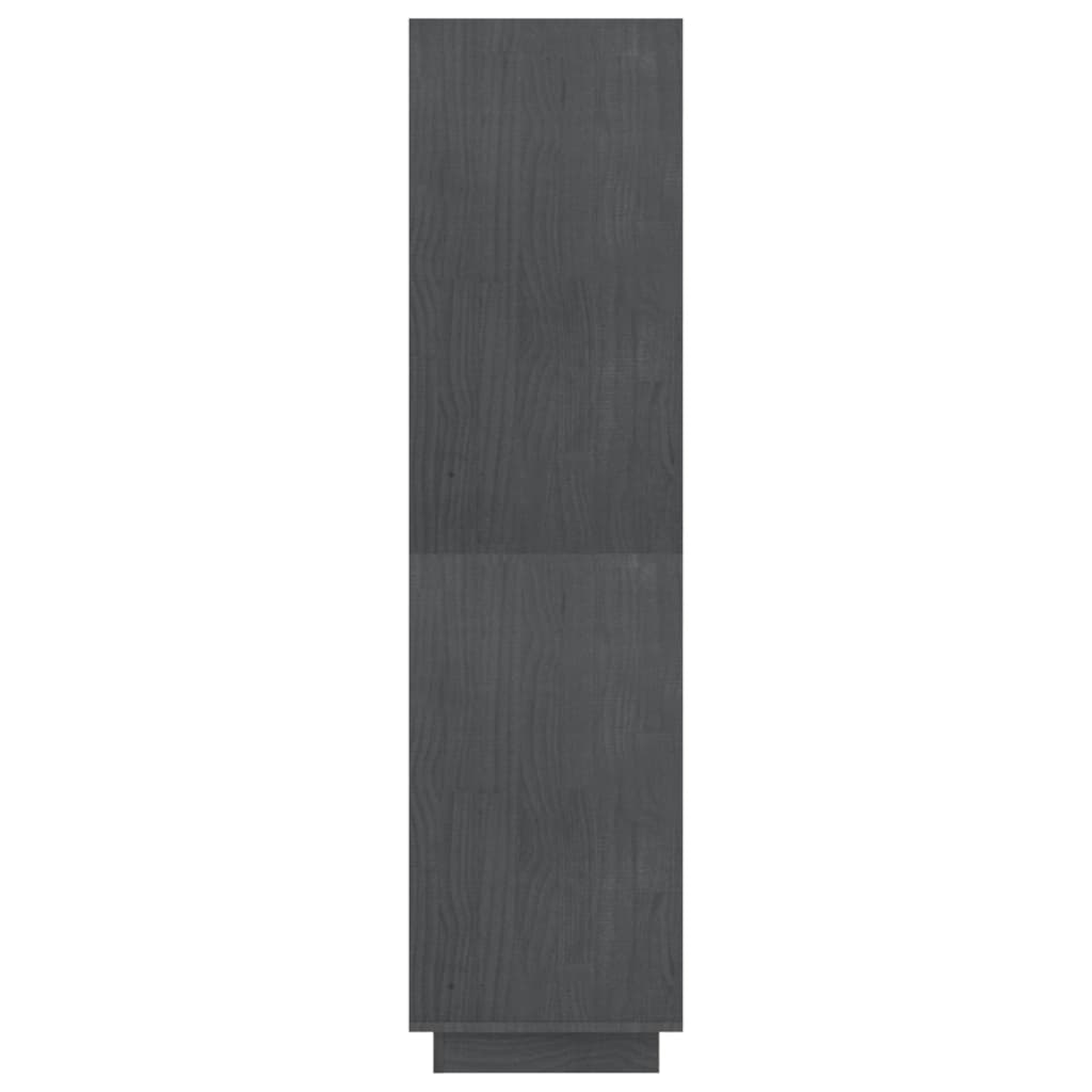 Boekenkast/kamerscherm 80x35x135 cm massief grenenhout grijs is nu te koop bij PeponiXL, paradijselijk wonen!
