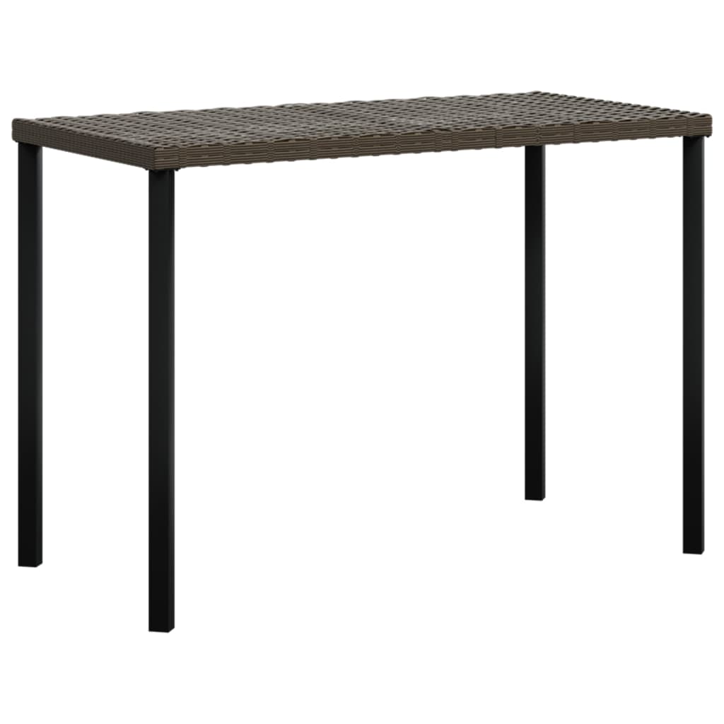 5-delige Loungeset met kussens L-vormig poly rattan bruin is nu te koop bij PeponiXL, paradijselijk wonen!