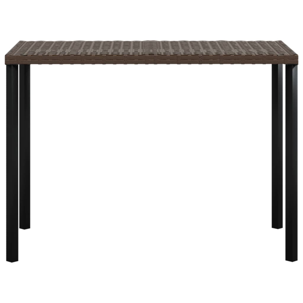 5-delige Loungeset met kussens L-vormig poly rattan bruin is nu te koop bij PeponiXL, paradijselijk wonen!