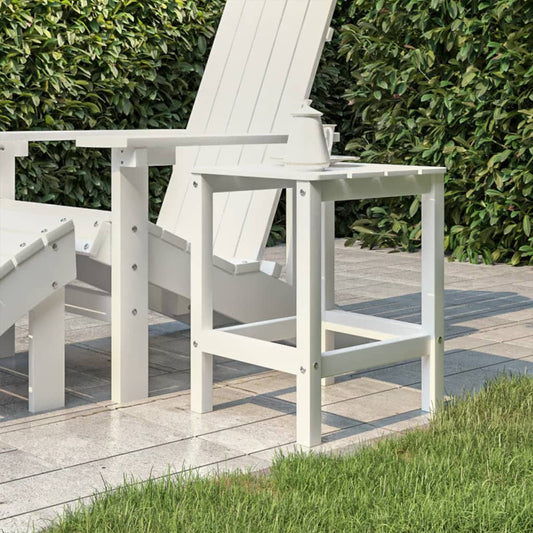 Tuintafel Adirondack 38x38x46 cm HDPE wit is nu te koop bij PeponiXL, paradijselijk wonen!