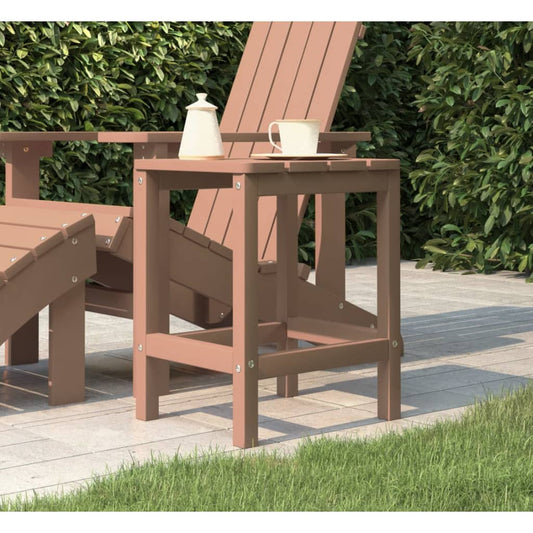 Tuintafel Adirondack 38x38x46 cm HDPE bruin is nu te koop bij PeponiXL, paradijselijk wonen!