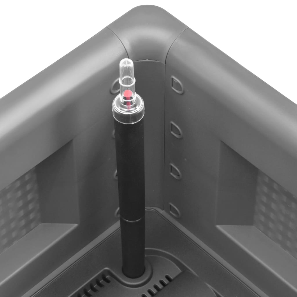 Plantenbak verhoogd met bewateringssysteem 100x43x33 cm grijs is nu te koop bij PeponiXL, paradijselijk wonen!