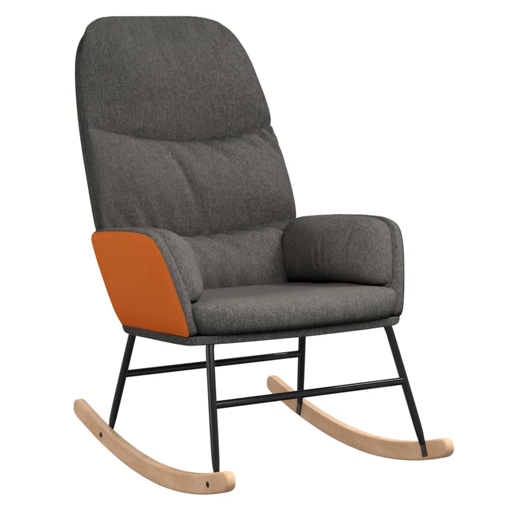 Schommelstoel stof donkergrijs is nu te koop bij PeponiXL, paradijselijk wonen!