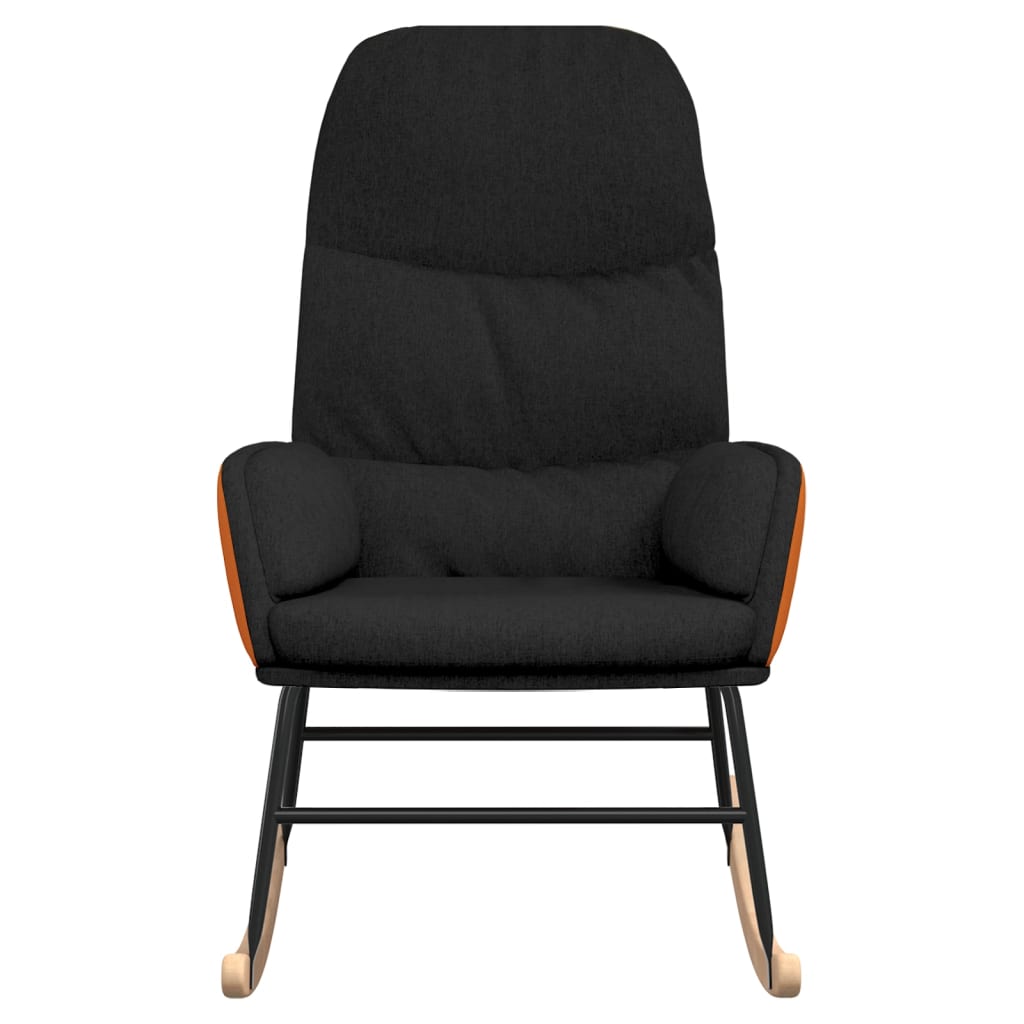 Schommelstoel stof zwart is nu te koop bij PeponiXL, paradijselijk wonen!