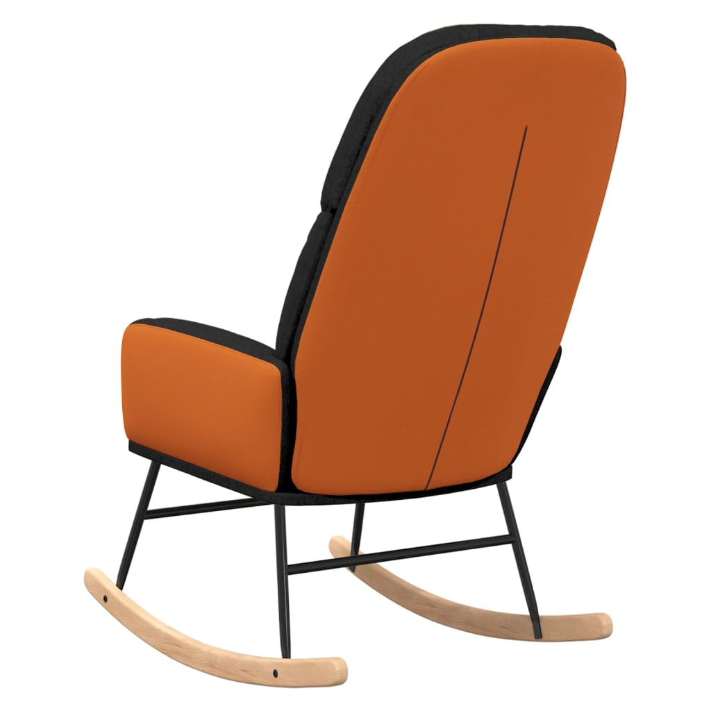 Schommelstoel stof zwart is nu te koop bij PeponiXL, paradijselijk wonen!