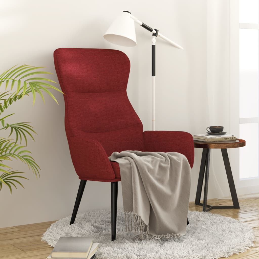 Relaxstoel stof wijnrood is nu te koop bij PeponiXL, paradijselijk wonen!