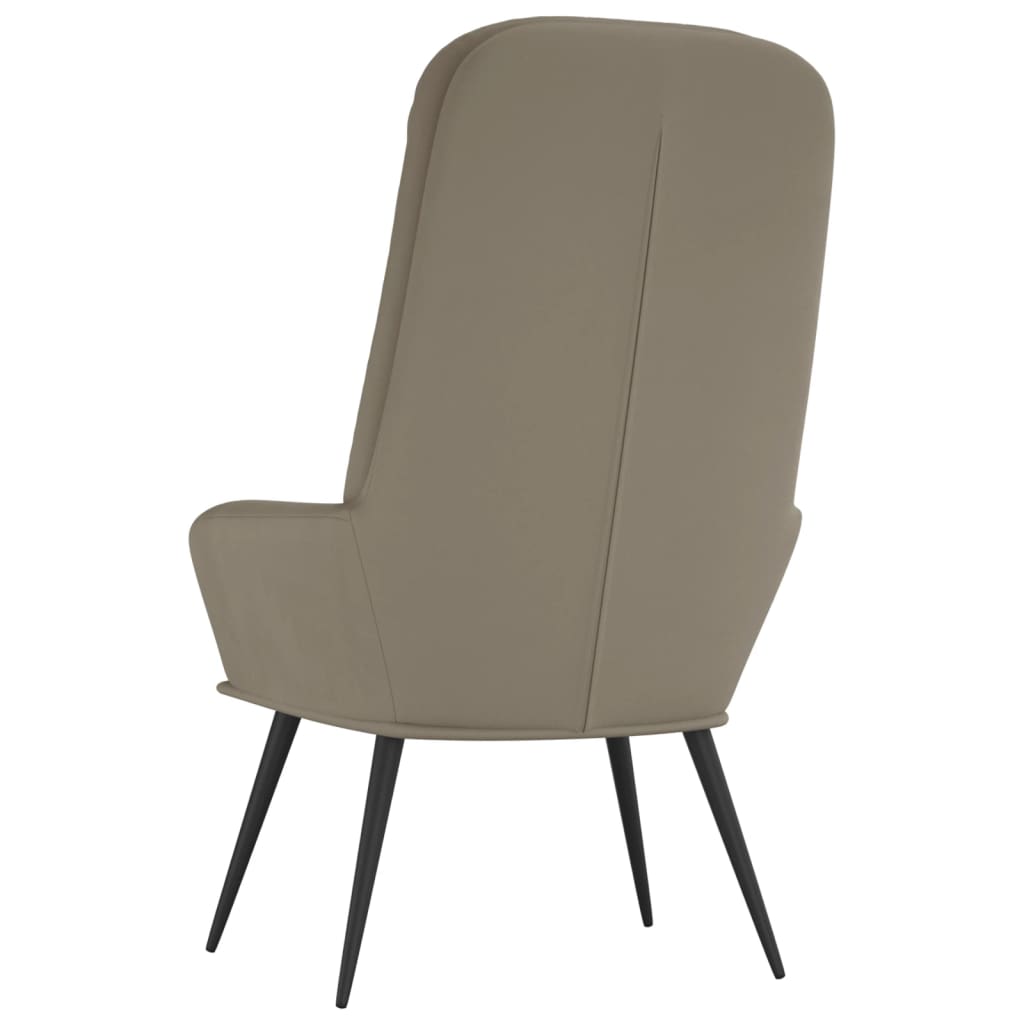 Relaxstoel fluweel lichtgrijs is nu te koop bij PeponiXL, paradijselijk wonen!