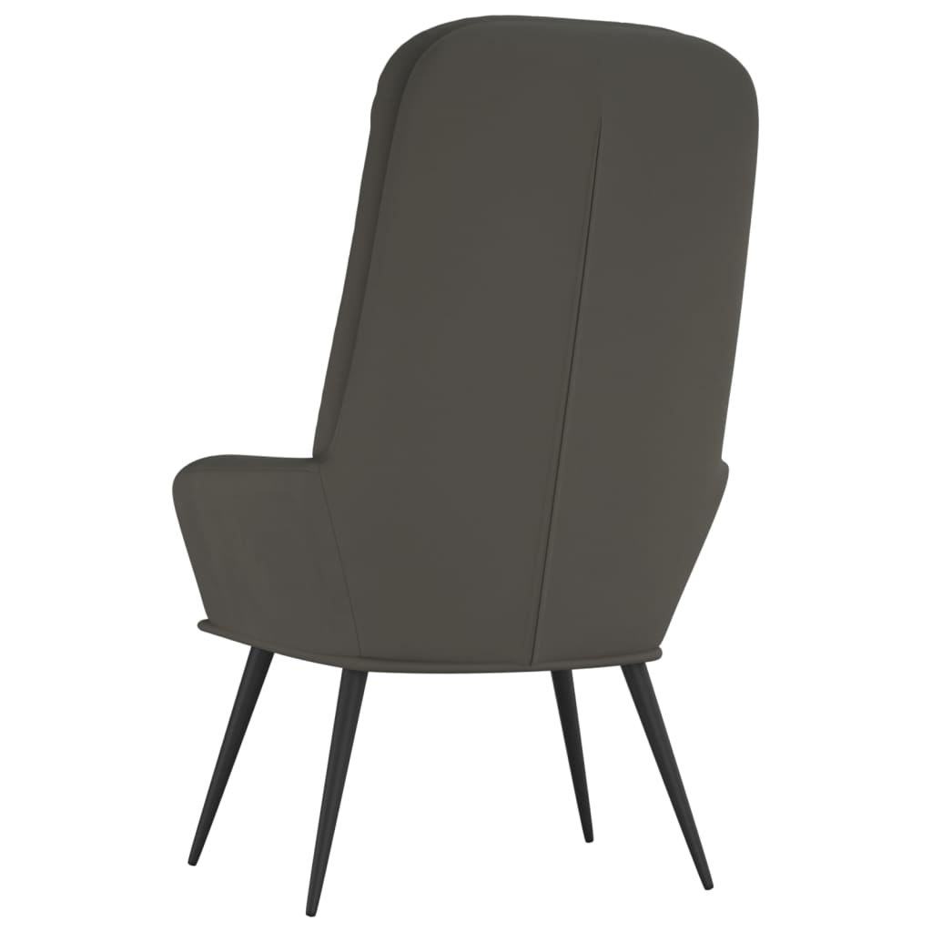 Relaxstoel fluweel donkergrijs is nu te koop bij PeponiXL, paradijselijk wonen!