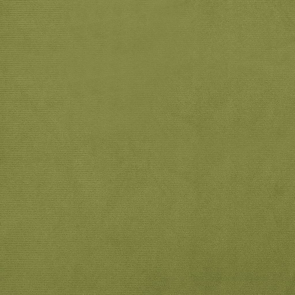Voetenbank 60x60x36 cm fluweel lichtgroen is nu te koop bij PeponiXL, paradijselijk wonen!