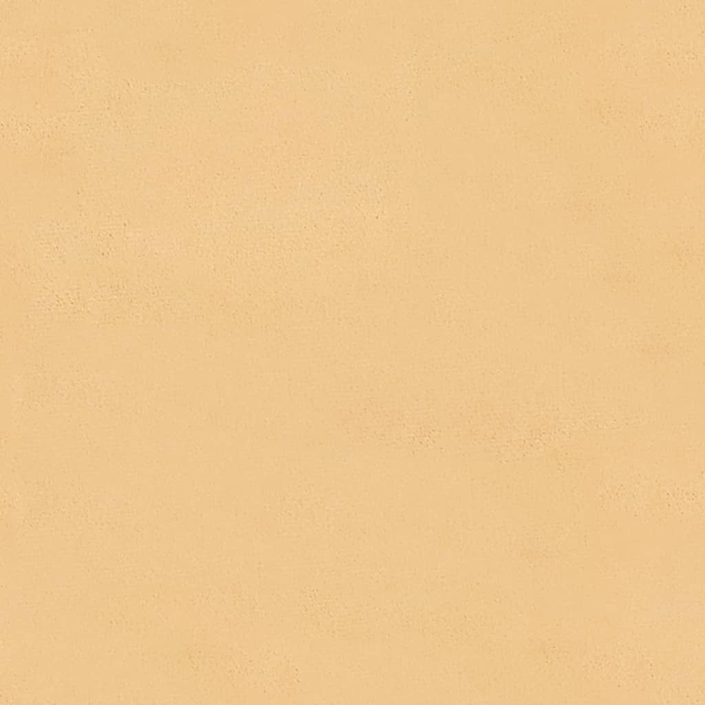Voetenbank 60x60x36 cm microvezelstof crèmekleurig is nu te koop bij PeponiXL, paradijselijk wonen!
