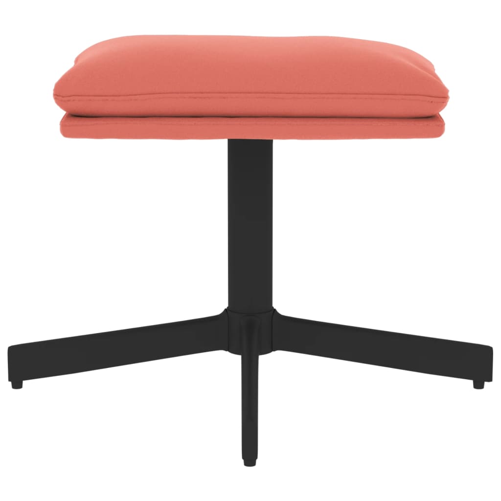 Voetenbank 60x60x36 cm fluweel roze is nu te koop bij PeponiXL, paradijselijk wonen!