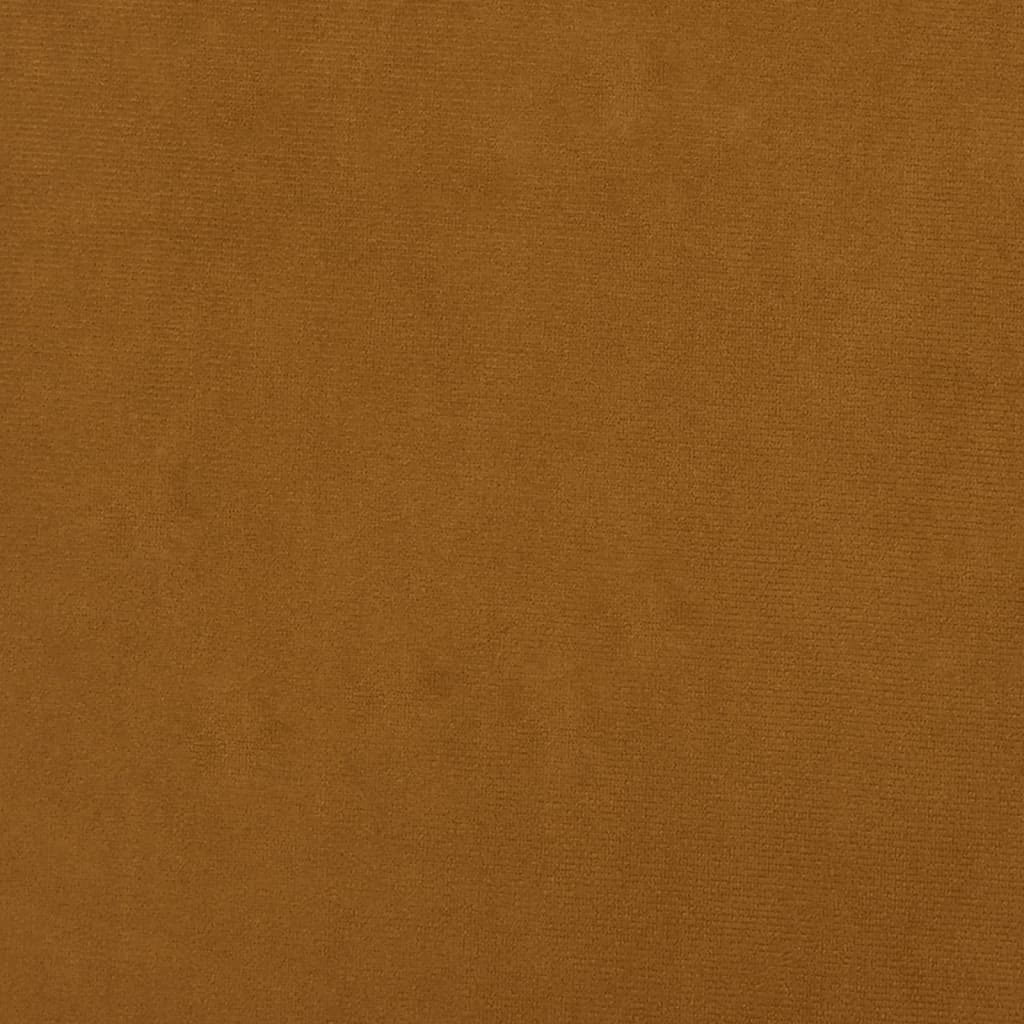Voetenbank 60x60x36 cm fluweel bruin is nu te koop bij PeponiXL, paradijselijk wonen!
