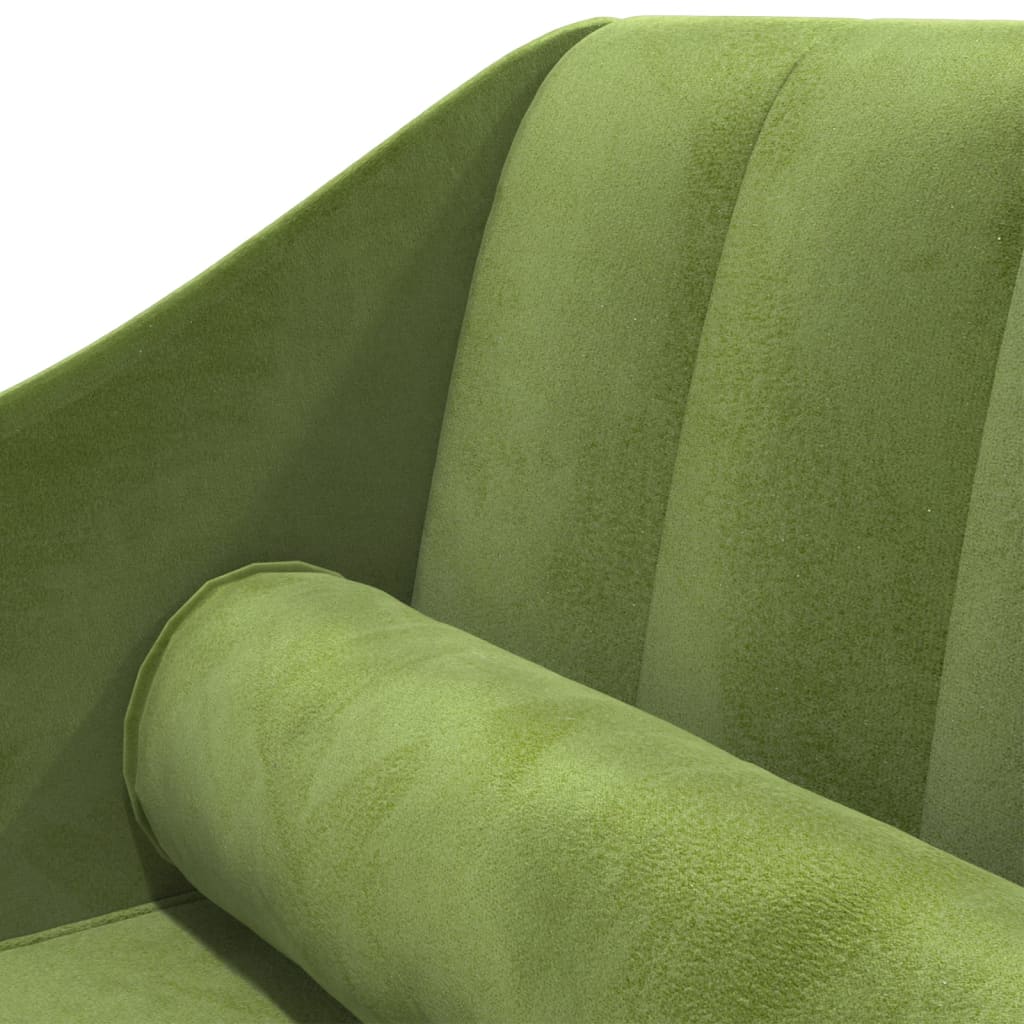 Chaise longue met bolster fluweel lichtgroen is nu te koop bij PeponiXL, paradijselijk wonen!