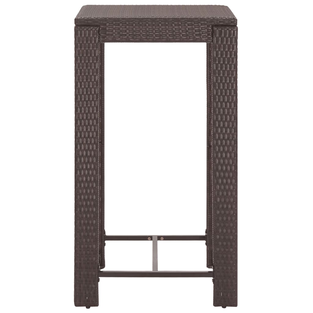 5-delige Tuinbarset met kussens poly rattan bruin is nu te koop bij PeponiXL, paradijselijk wonen!