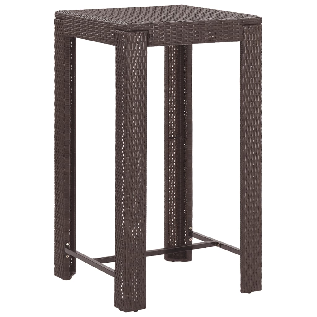 5-delige Tuinbarset met kussens poly rattan bruin is nu te koop bij PeponiXL, paradijselijk wonen!