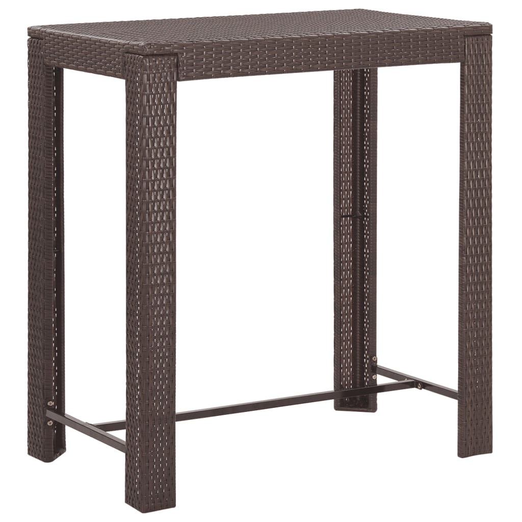 5-delige Tuinbarset met kussens poly rattan bruin is nu te koop bij PeponiXL, paradijselijk wonen!