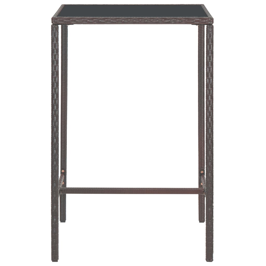 5-delige Tuinbarset met kussens poly rattan bruin is nu te koop bij PeponiXL, paradijselijk wonen!