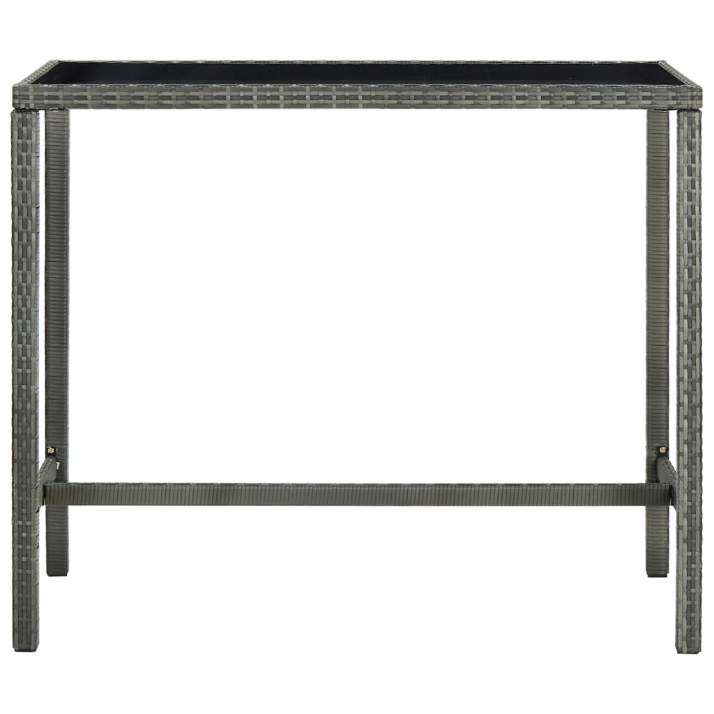 5-delige Tuinbarset met kussens poly rattan grijs is nu te koop bij PeponiXL, paradijselijk wonen!