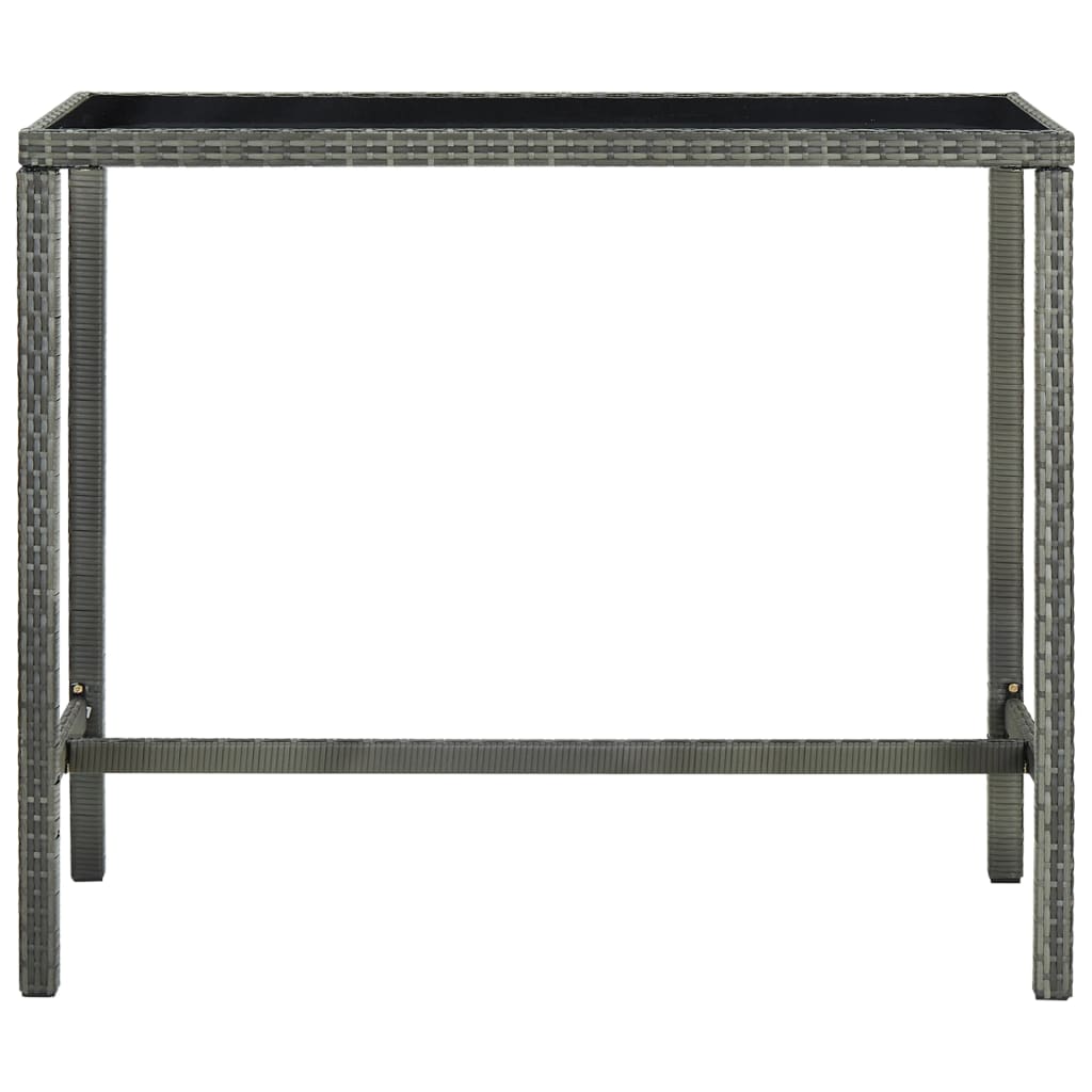 7-delige Tuinbarset met kussens poly rattan grijs is nu te koop bij PeponiXL, paradijselijk wonen!