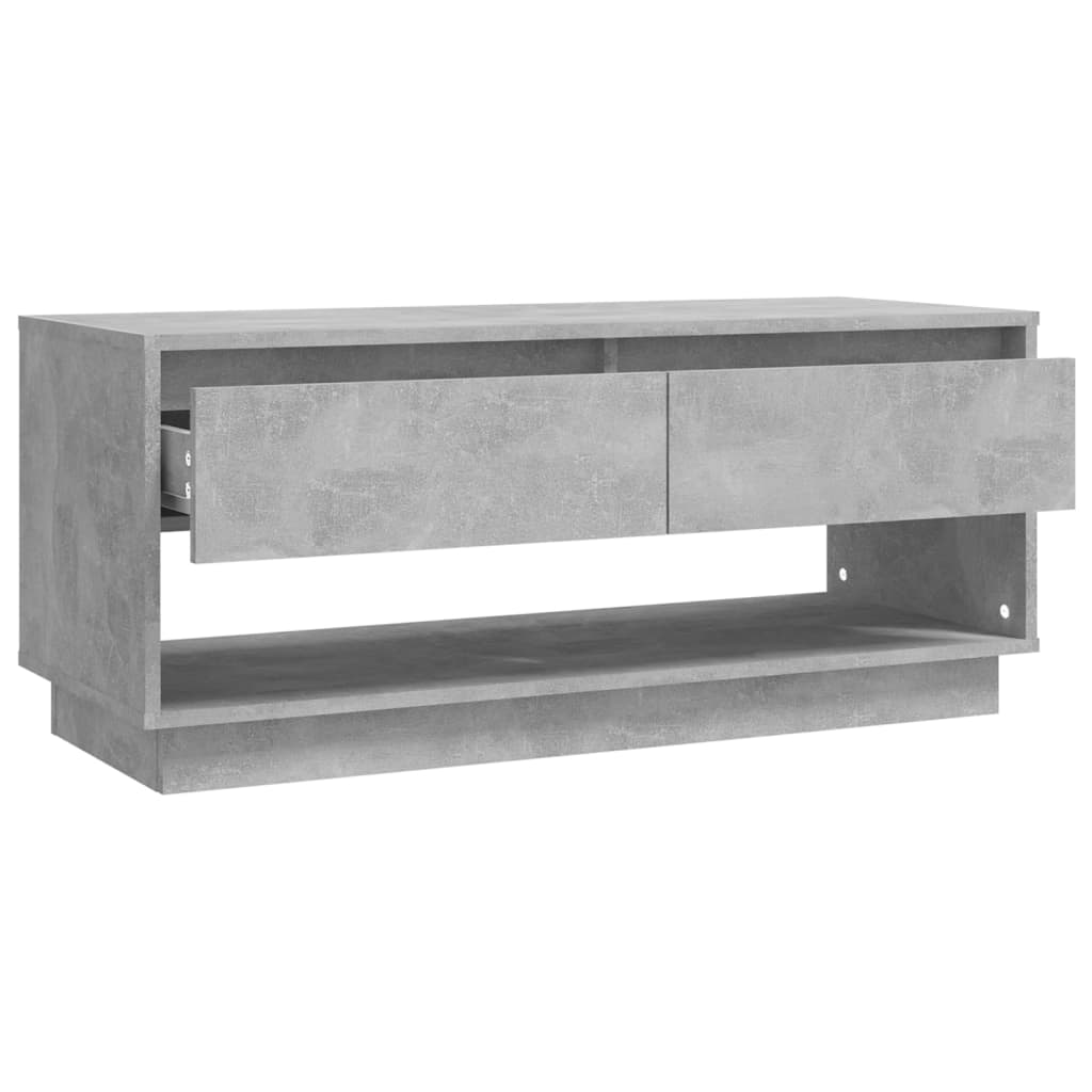 Tv-meubel 102x41x44 cm bewerkt hout betongrijs is nu te koop bij PeponiXL, paradijselijk wonen!