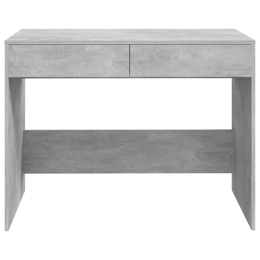 Bureau 101x50x76,5 cm bewerkt hout betongrijs is nu te koop bij PeponiXL, paradijselijk wonen!