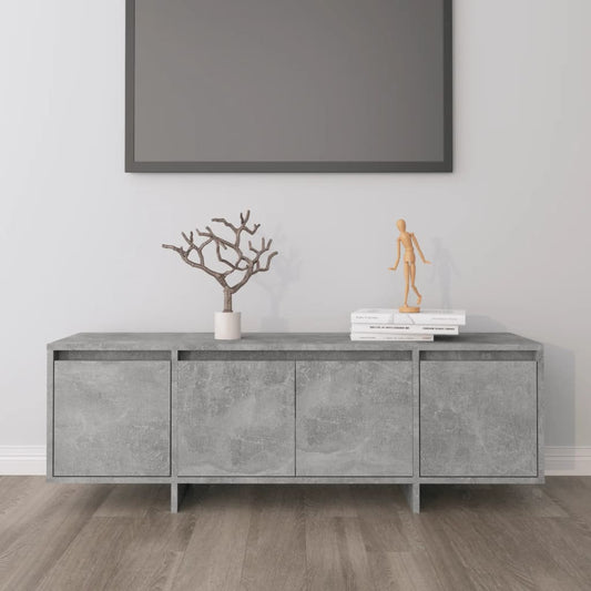 Tv-meubel 120x30x40,5 cm bewerkt hout betongrijs is nu te koop bij PeponiXL, paradijselijk wonen!