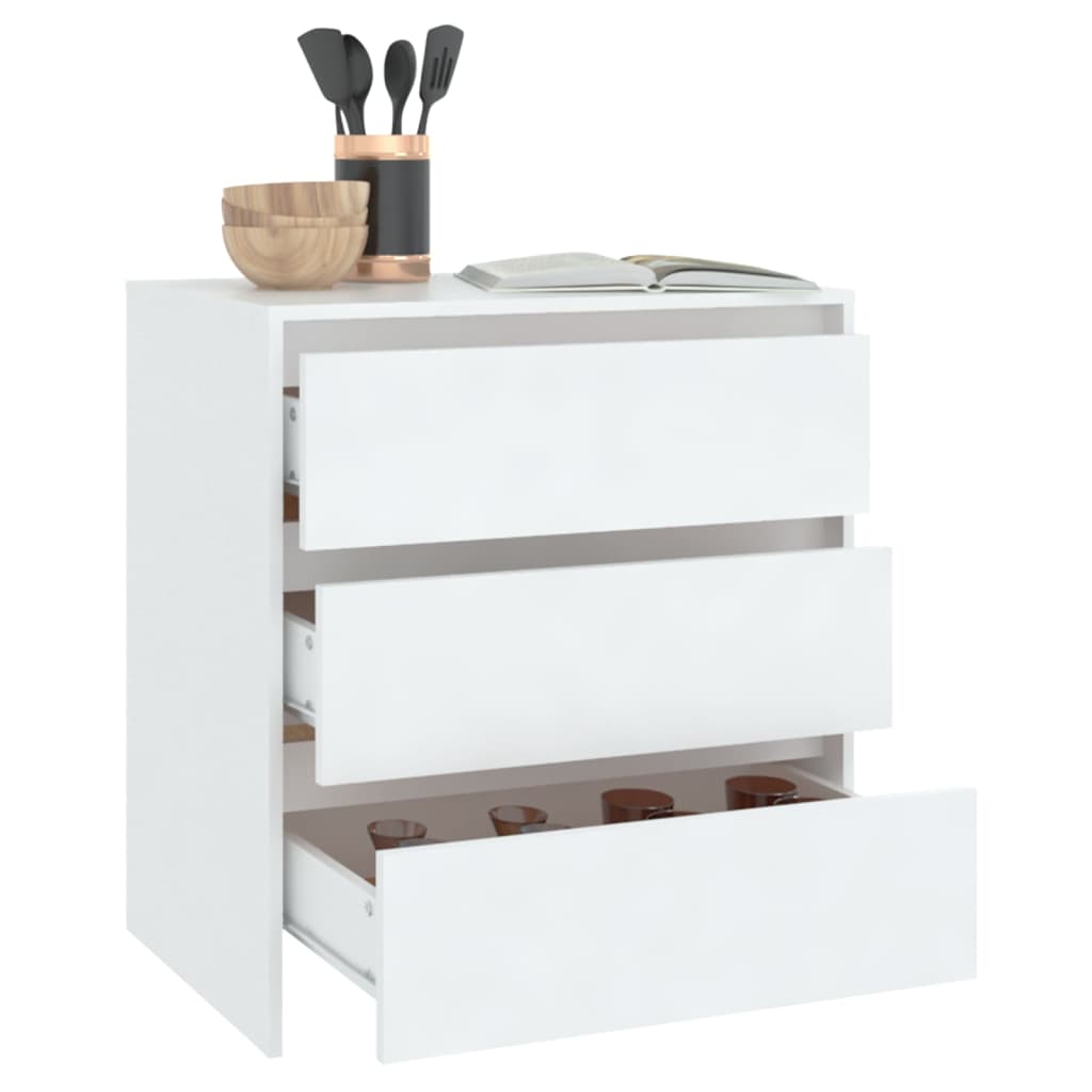 Dressoir 70x41x75 cm bewerkt hout wit is nu te koop bij PeponiXL, paradijselijk wonen!
