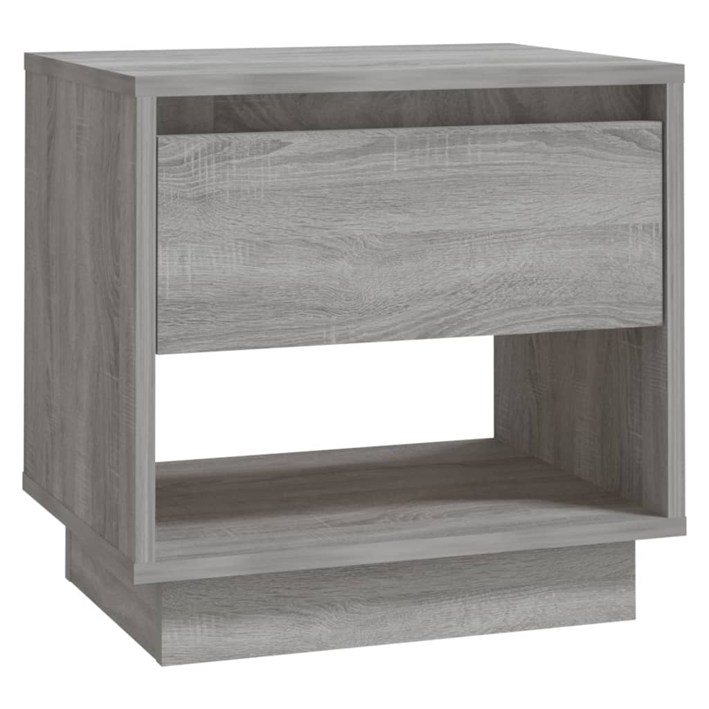 Nachtkastjes 2 st 45x34x44 cm bewerkt hout grijs sonoma eiken is nu te koop bij PeponiXL, paradijselijk wonen!
