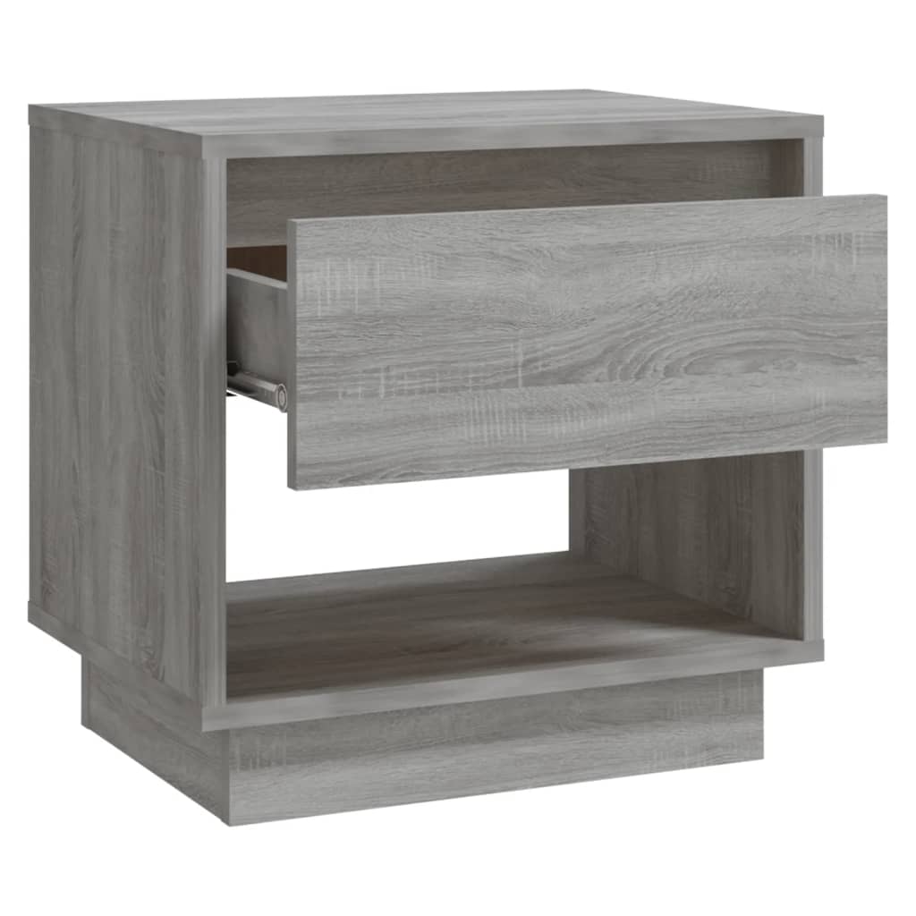 Nachtkastjes 2 st 45x34x44 cm bewerkt hout grijs sonoma eiken is nu te koop bij PeponiXL, paradijselijk wonen!