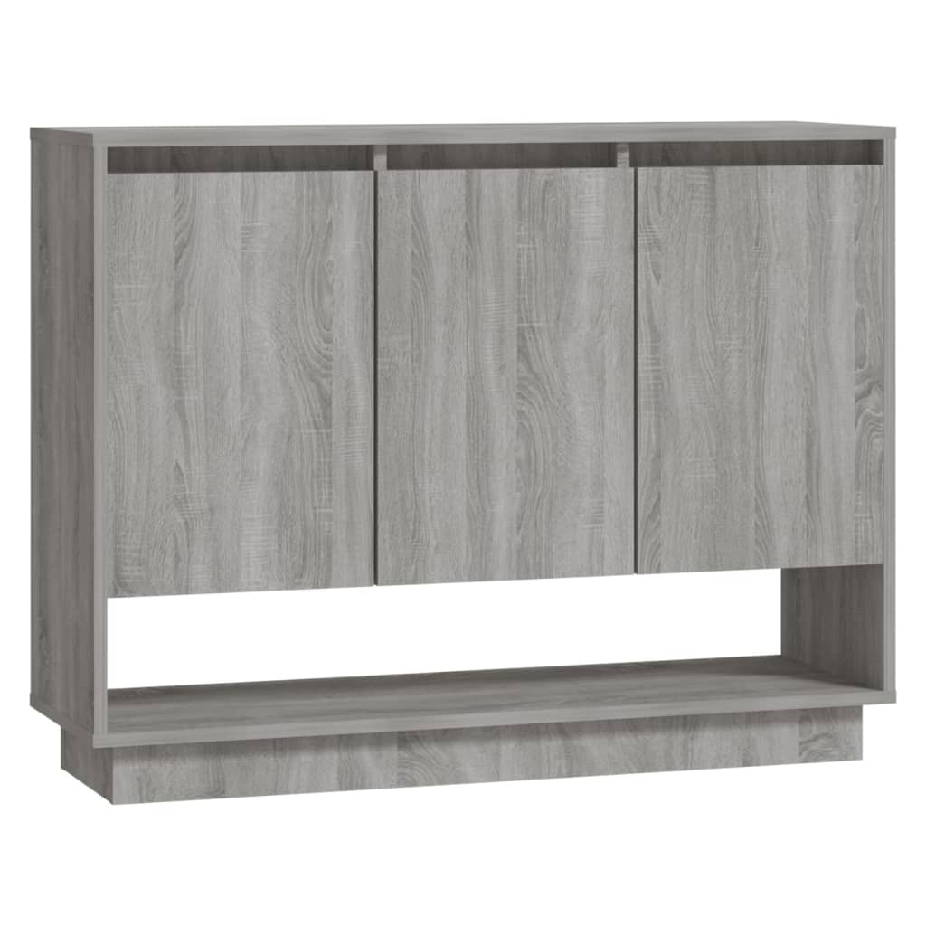 Dressoir 97x31x75 cm bewerkt hout grijs sonoma eikenkleurig is nu te koop bij PeponiXL, paradijselijk wonen!
