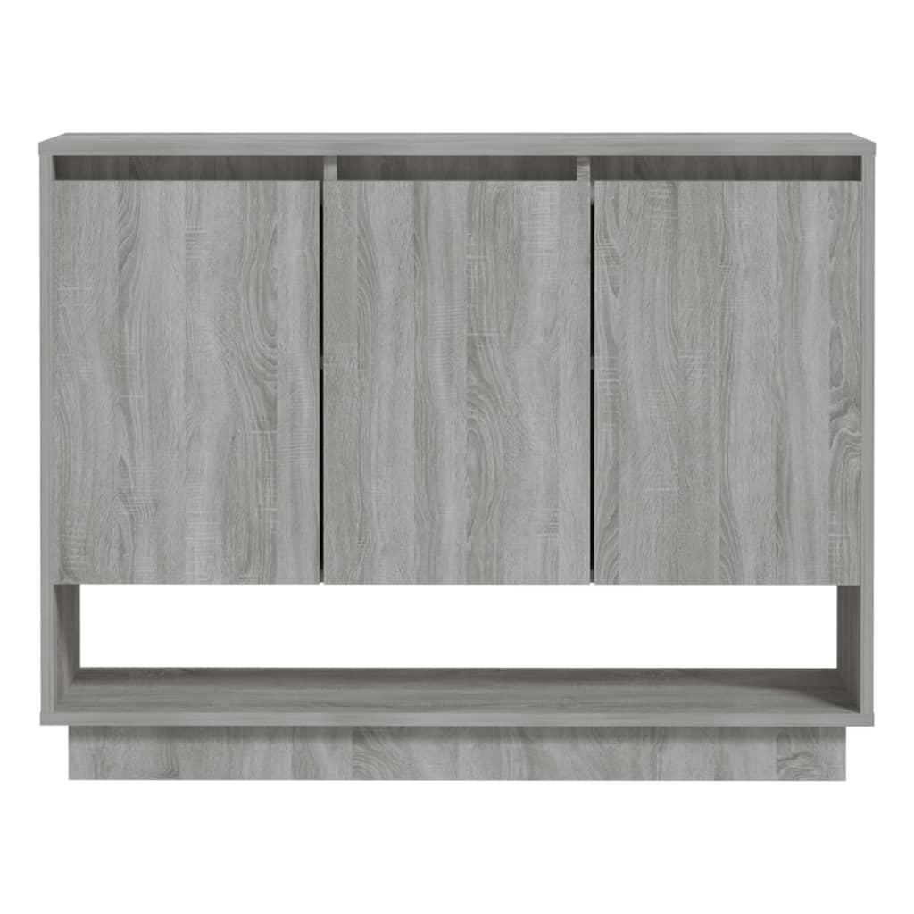 Dressoir 97x31x75 cm bewerkt hout grijs sonoma eikenkleurig is nu te koop bij PeponiXL, paradijselijk wonen!