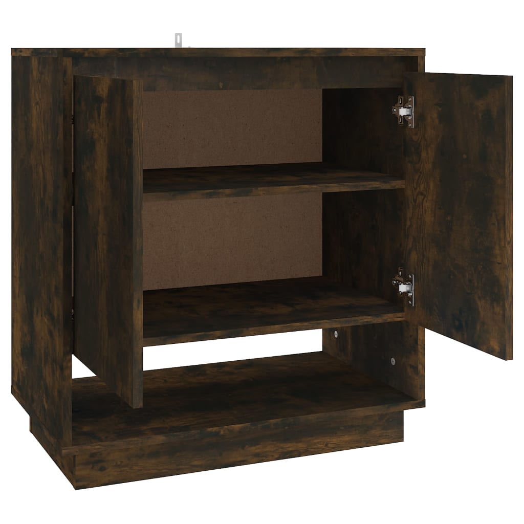 Dressoir 70x41x75 cm bewerkt hout gerookt eikenkleurig is nu te koop bij PeponiXL, paradijselijk wonen!