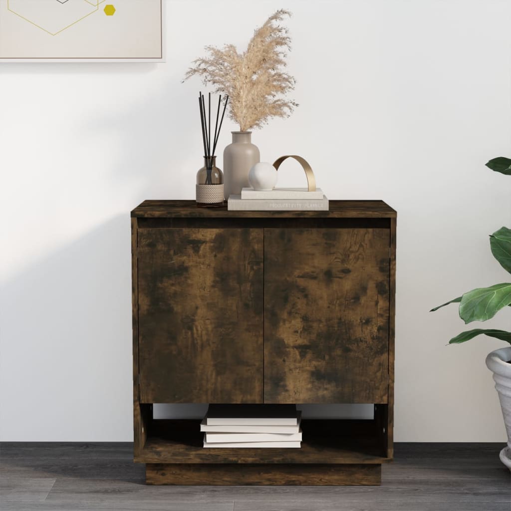 Dressoir 70x41x75 cm bewerkt hout gerookt eikenkleurig is nu te koop bij PeponiXL, paradijselijk wonen!