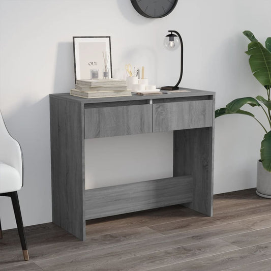 Wandtafel 89x41x76,5 cm bewerkt hout grijs sonoma eikenkleurig is nu te koop bij PeponiXL, paradijselijk wonen!