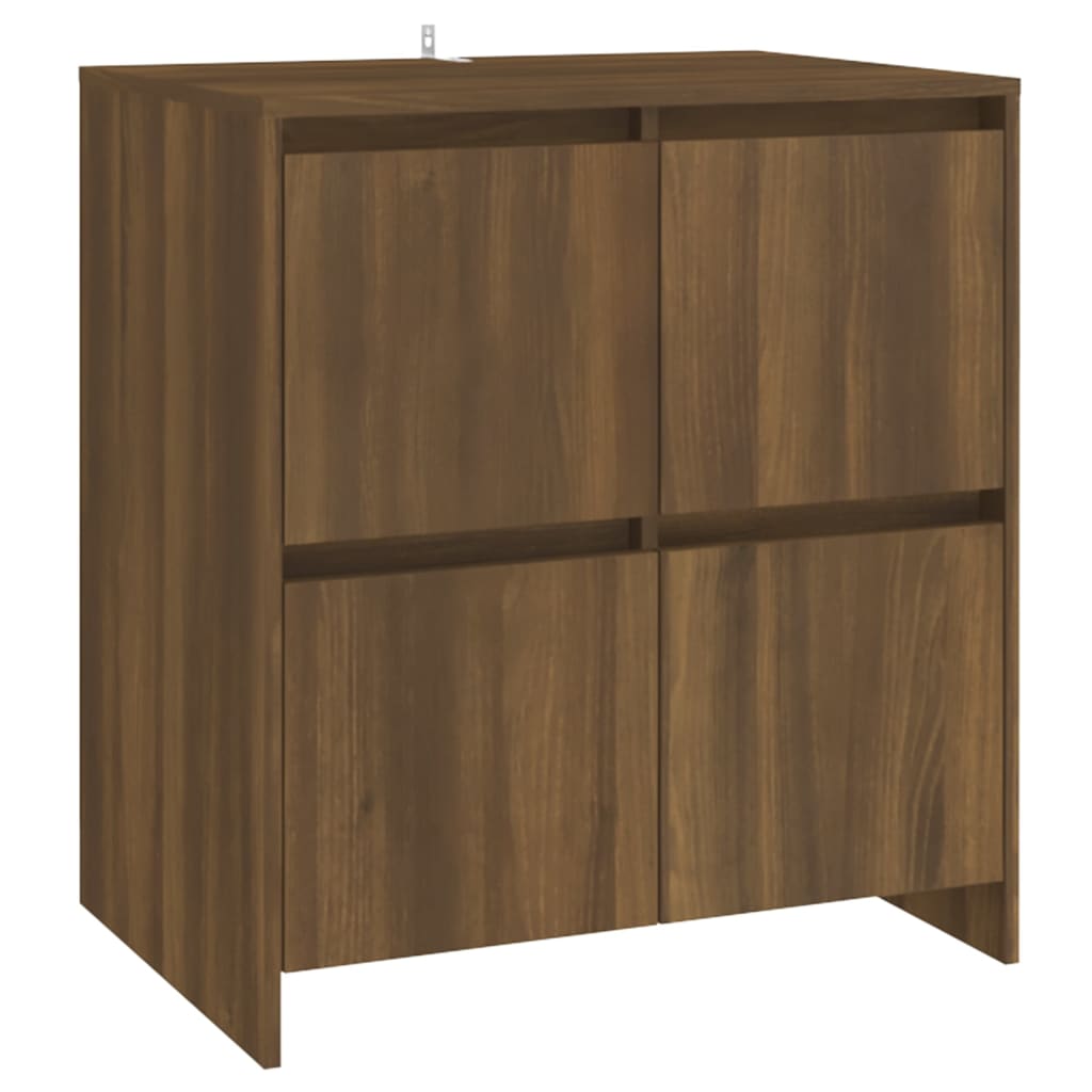 Dressoir 70x41x75 cm bewerkt hout bruin eikenkleur is nu te koop bij PeponiXL, paradijselijk wonen!