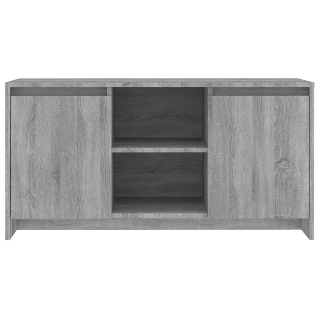 Tv-meubel 102x37,5x52,5 cm bewerkt hout grijs sonoma eikenkleur is nu te koop bij PeponiXL, paradijselijk wonen!