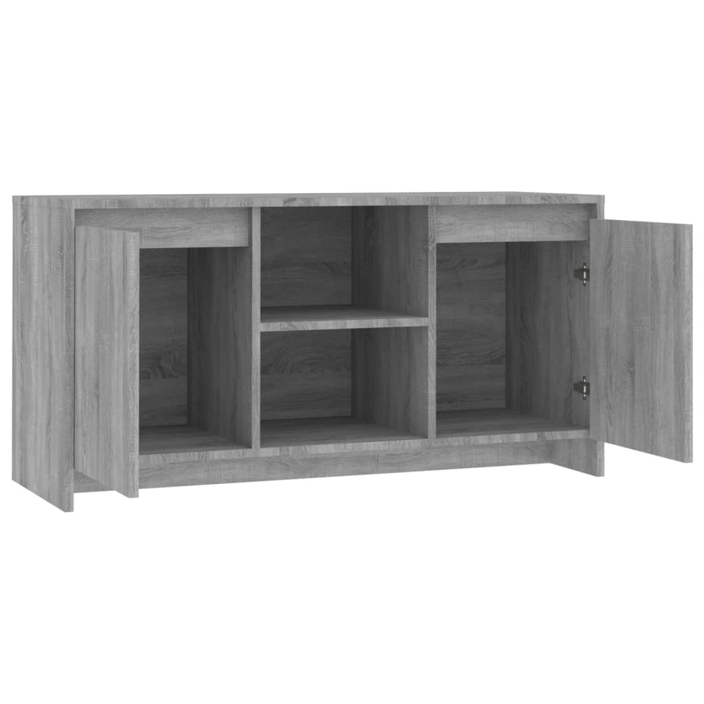 Tv-meubel 102x37,5x52,5 cm bewerkt hout grijs sonoma eikenkleur is nu te koop bij PeponiXL, paradijselijk wonen!