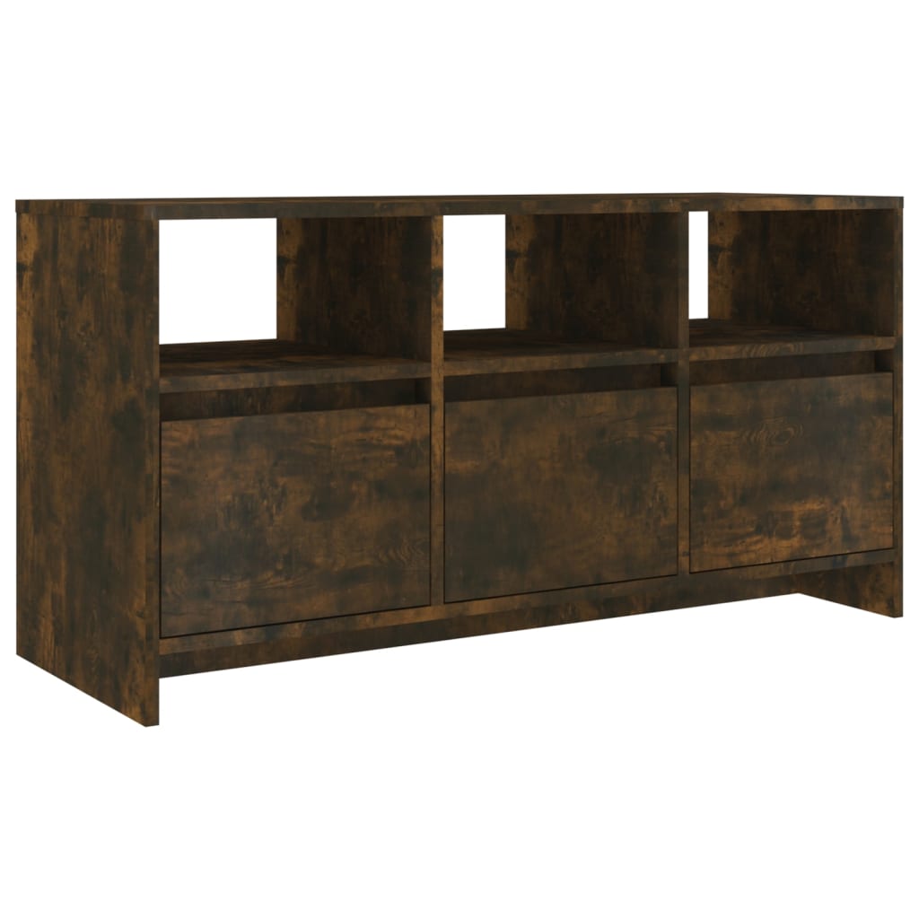 Tv-meubel 102x37,5x52,5 cm bewerkt hout gerookt eikenkleurig is nu te koop bij PeponiXL, paradijselijk wonen!