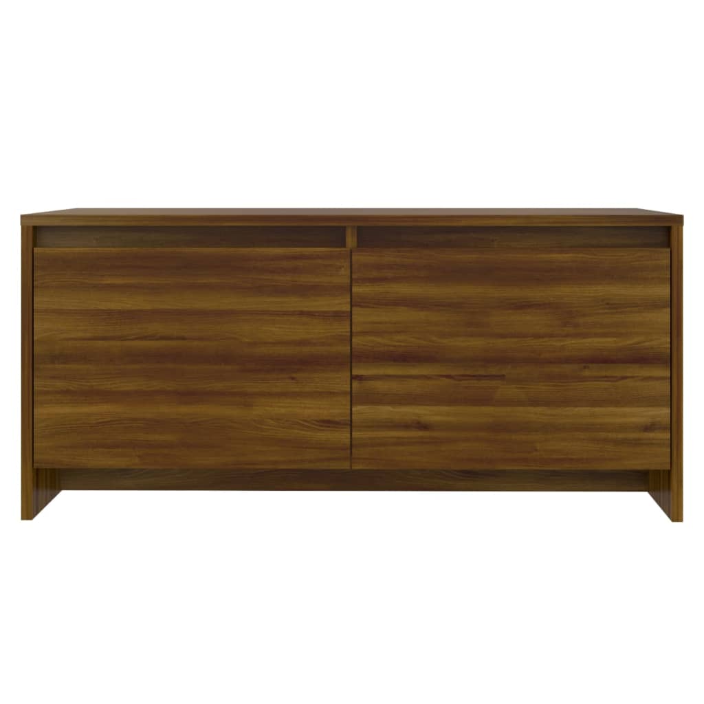 Salontafel 90x50x41,5 cm bewerkt hout bruin eikenkleur is nu te koop bij PeponiXL, paradijselijk wonen!