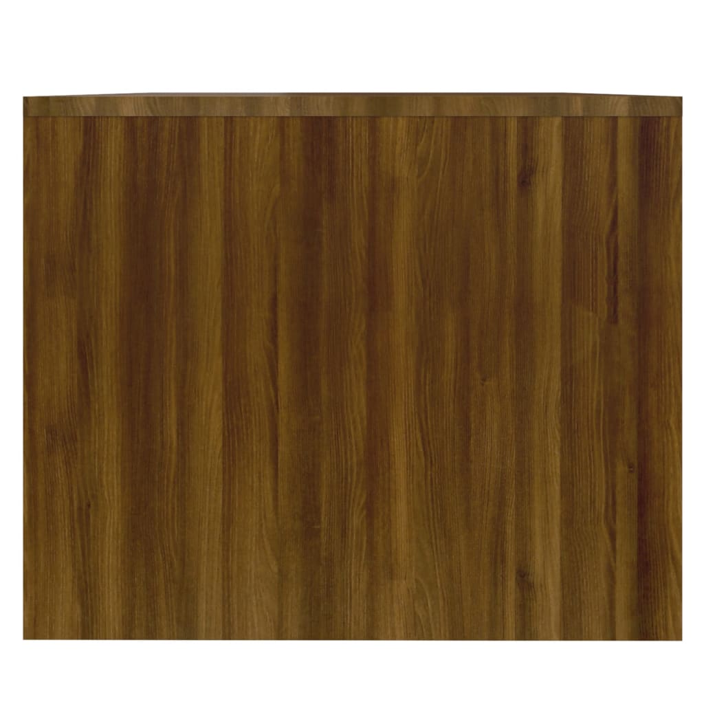 Salontafel 90x50x41,5 cm bewerkt hout bruin eikenkleur is nu te koop bij PeponiXL, paradijselijk wonen!