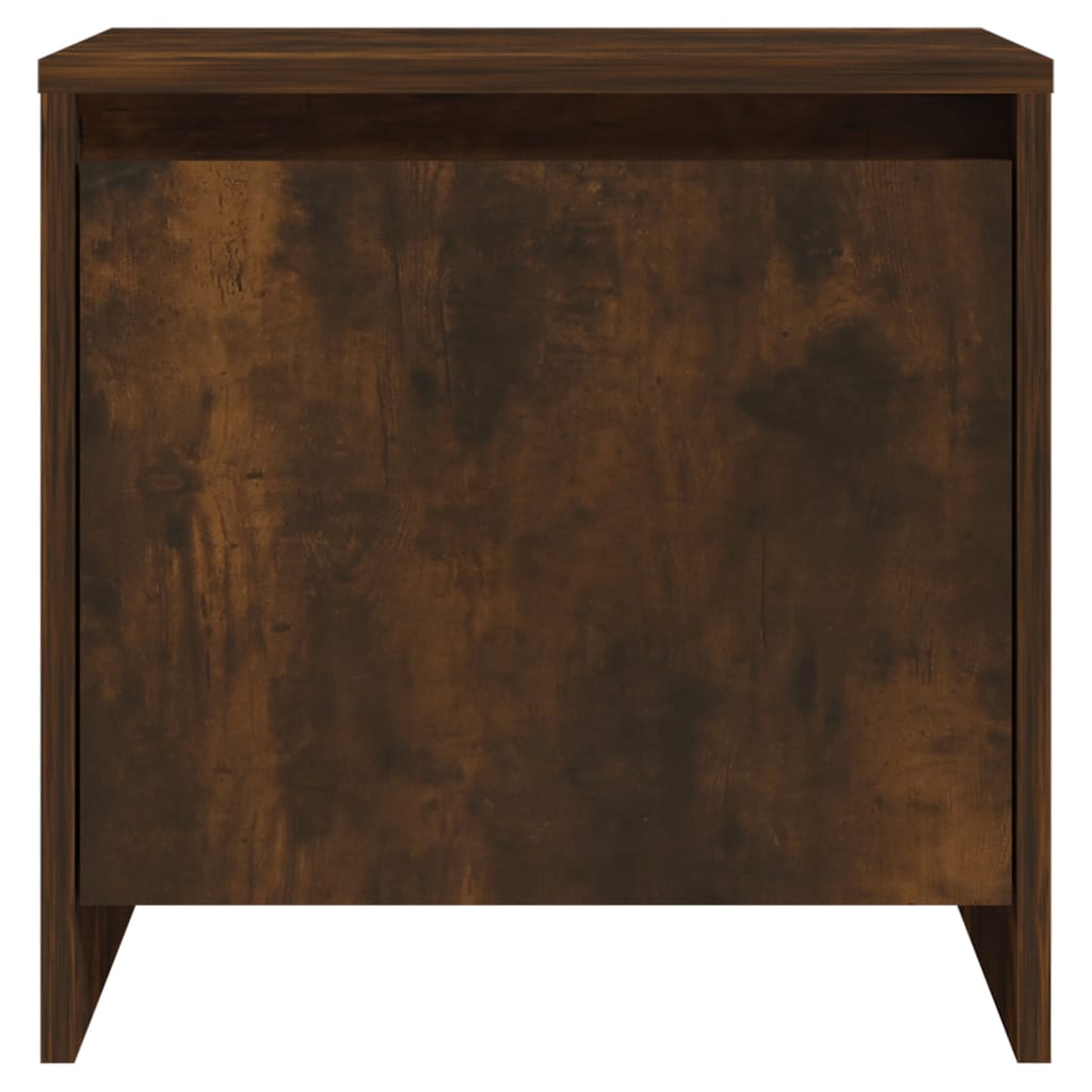 Nachtkastjes 2 st 45x34x44,5 cm bewerkt hout gerookt eikenkleur is nu te koop bij PeponiXL, paradijselijk wonen!