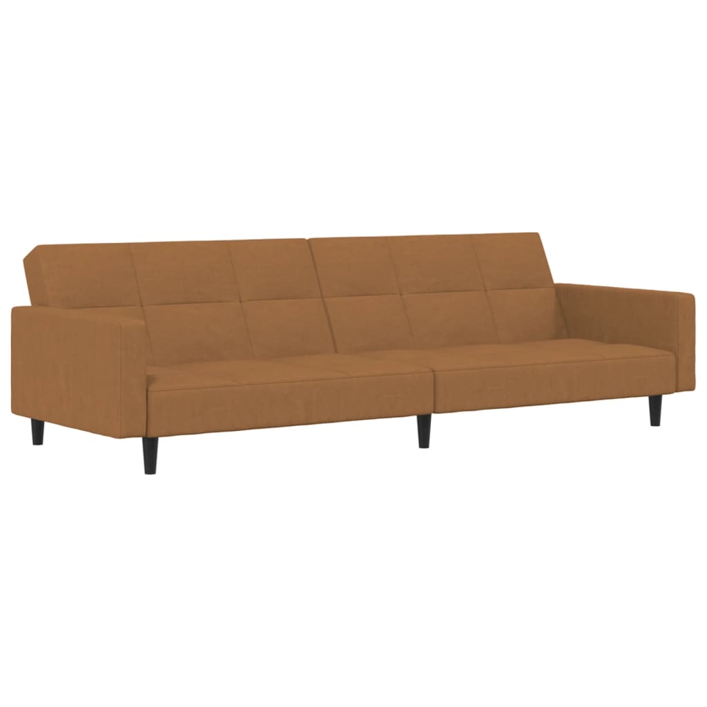 Slaapbank 2-zits microvezelstof taupe is nu te koop bij PeponiXL, paradijselijk wonen!