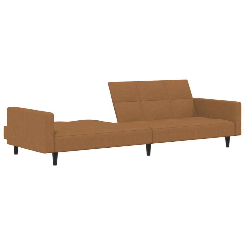 Slaapbank 2-zits microvezelstof taupe is nu te koop bij PeponiXL, paradijselijk wonen!