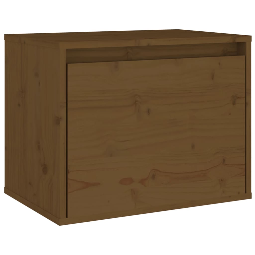Wandkast 45x30x35 cm massief grenenhout honingbruin is nu te koop bij PeponiXL, paradijselijk wonen!